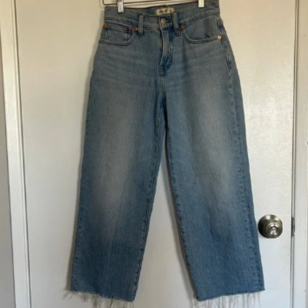 Madewell- Petite Curvy The Perfect Vintage Wide-Leg Crop Jean